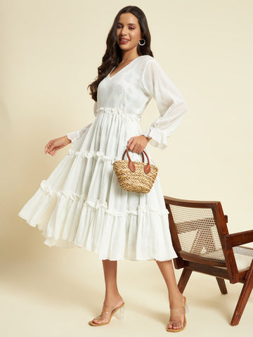 White Organic Cotton Dress
