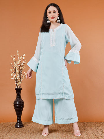 Light Blue Organic Cotton Kurta