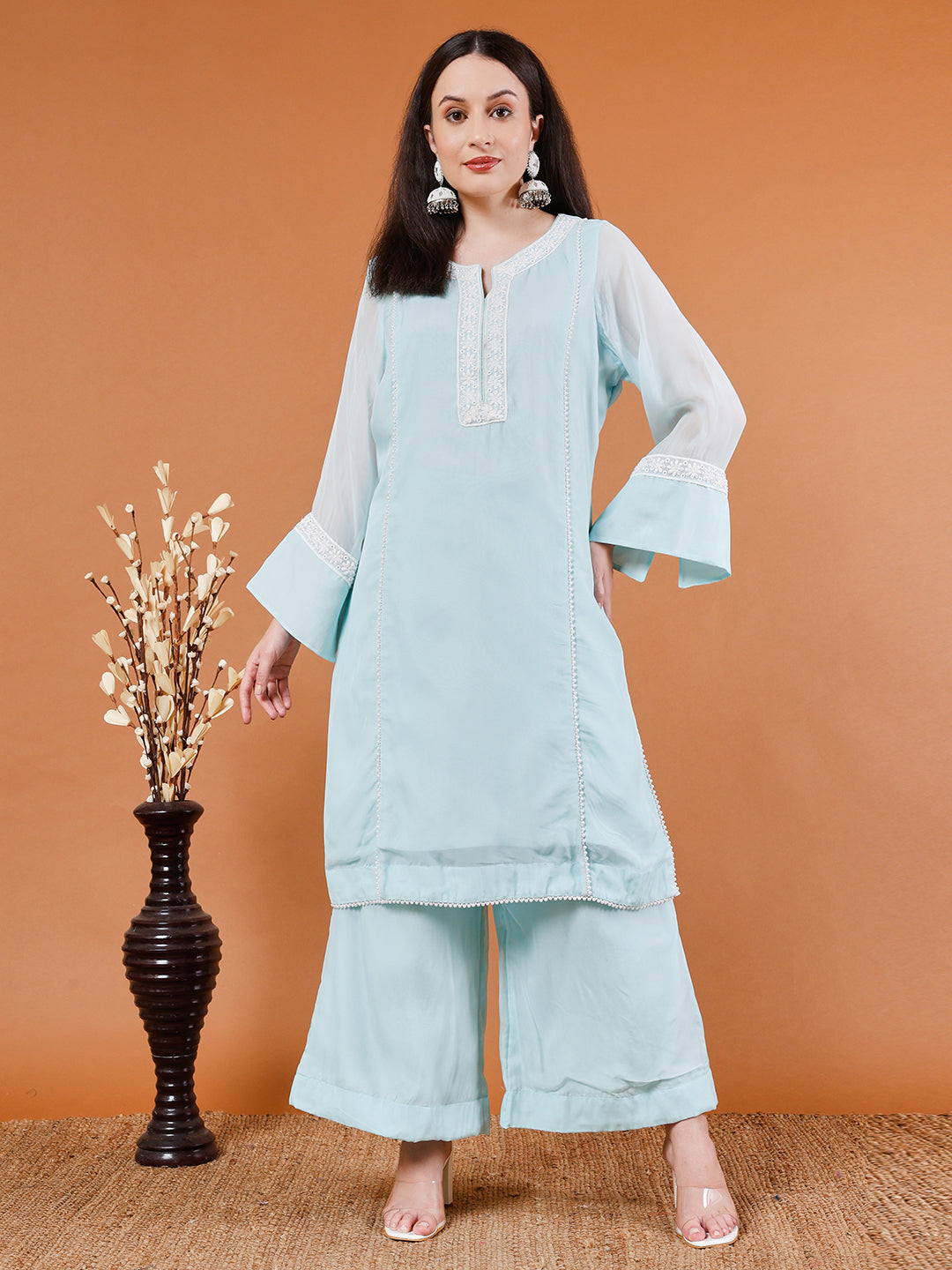 Light Blue Organic Cotton Kurta