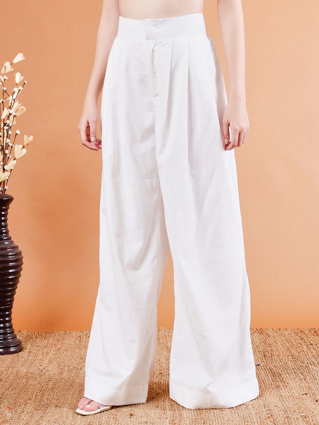 High Waist Cotton Pant