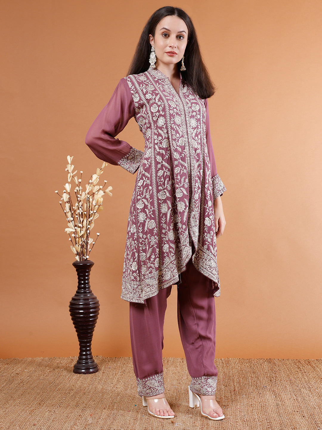 Suit Set with heavy Embroidery