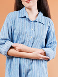 Casual Striped Cotton Shirt - Kaayada