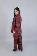 Cotton Ikkat Shirt and Pant Set - Kaayada