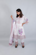Cotton Suit Set with Lace - Kaayada