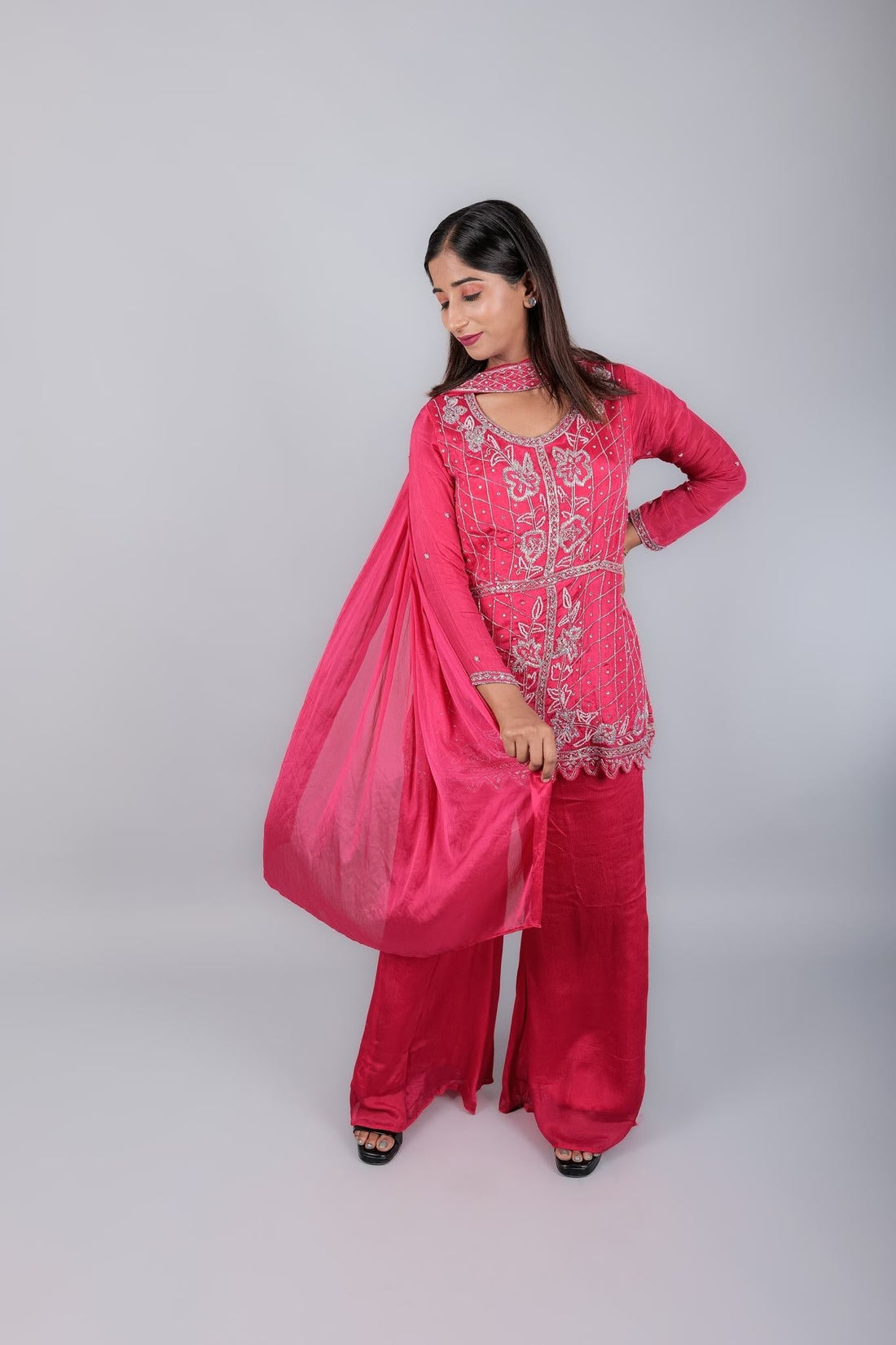 Crepe Silk Suit - Kaayada