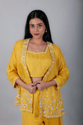 Crop Top Set with Jacket - Kaayada