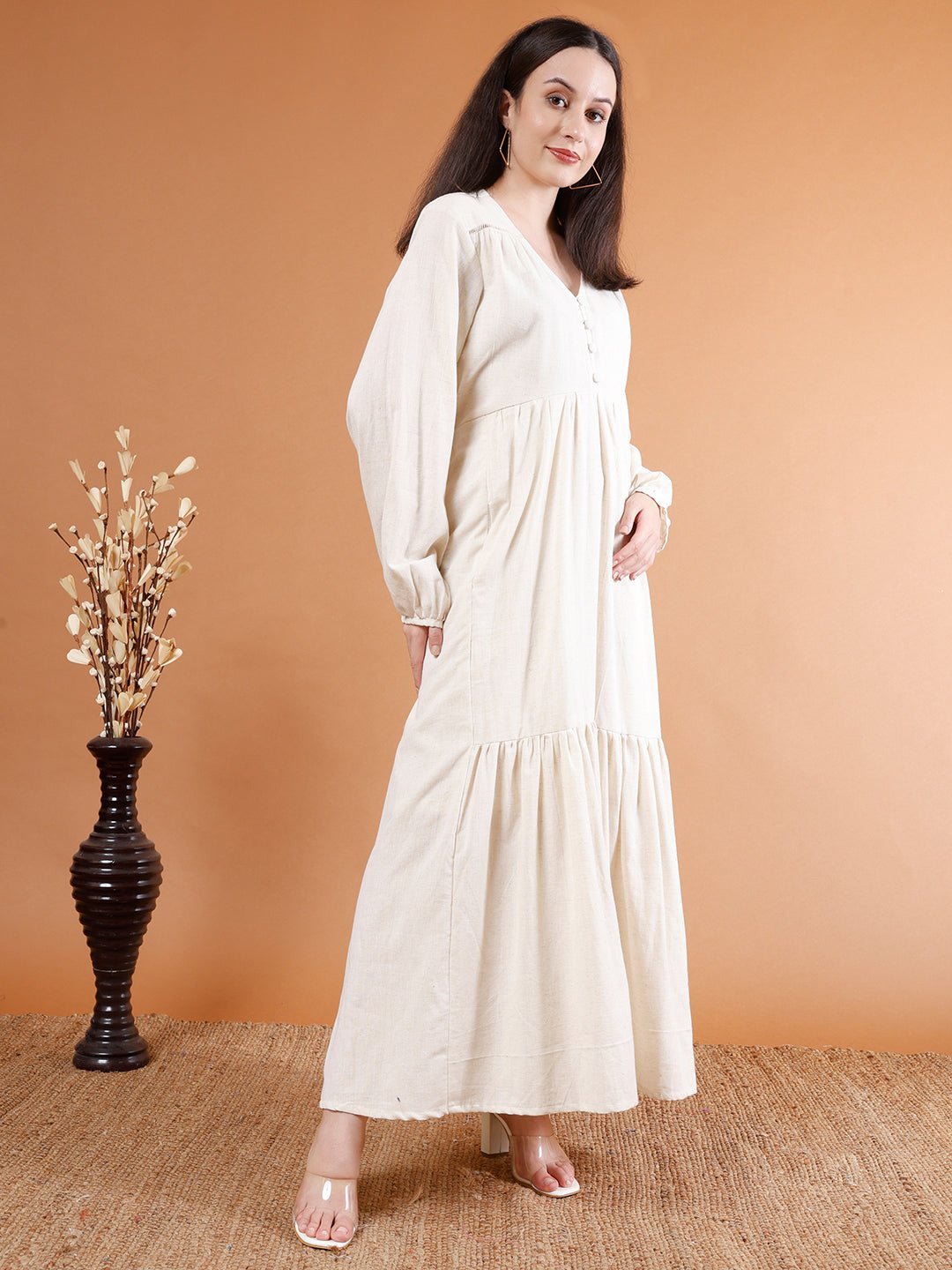 Elegant Long Maxi Dress - Kaayada