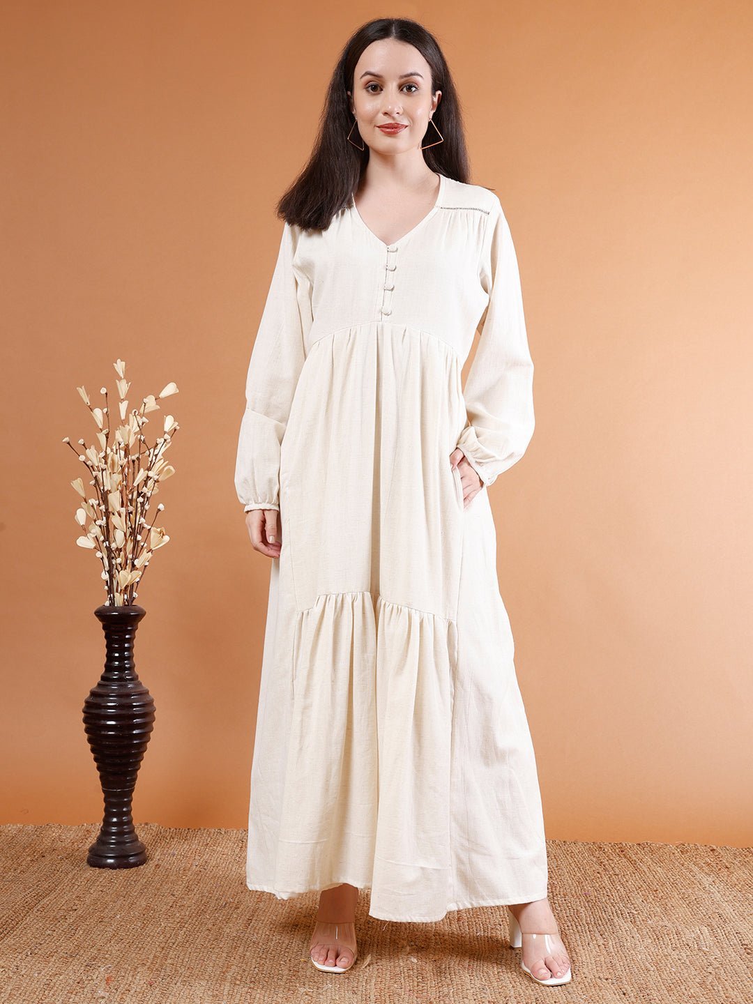 Elegant Long Maxi Dress - Kaayada