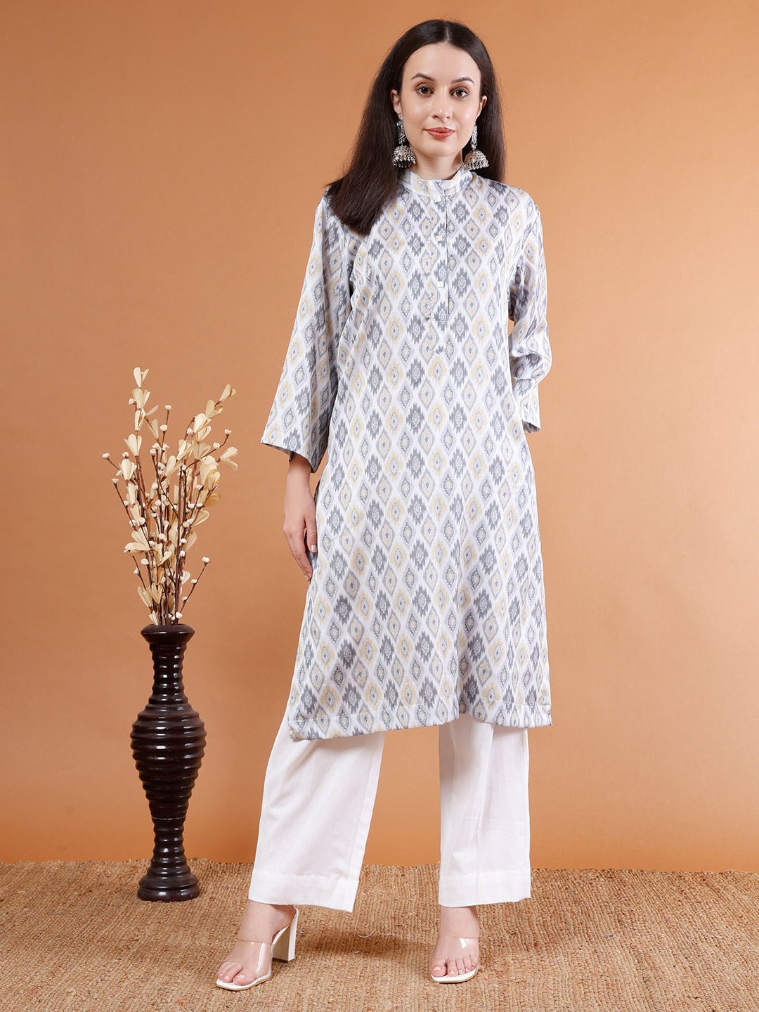 Elegant Modal Satin Kurta Set - Kaayada