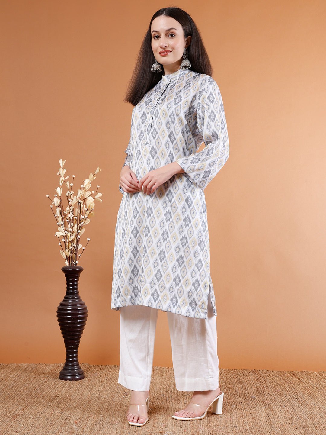Elegant Modal Satin Kurta Set - Kaayada