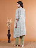 Elegant Organic Cotton Flow Kurta Set - Kaayada