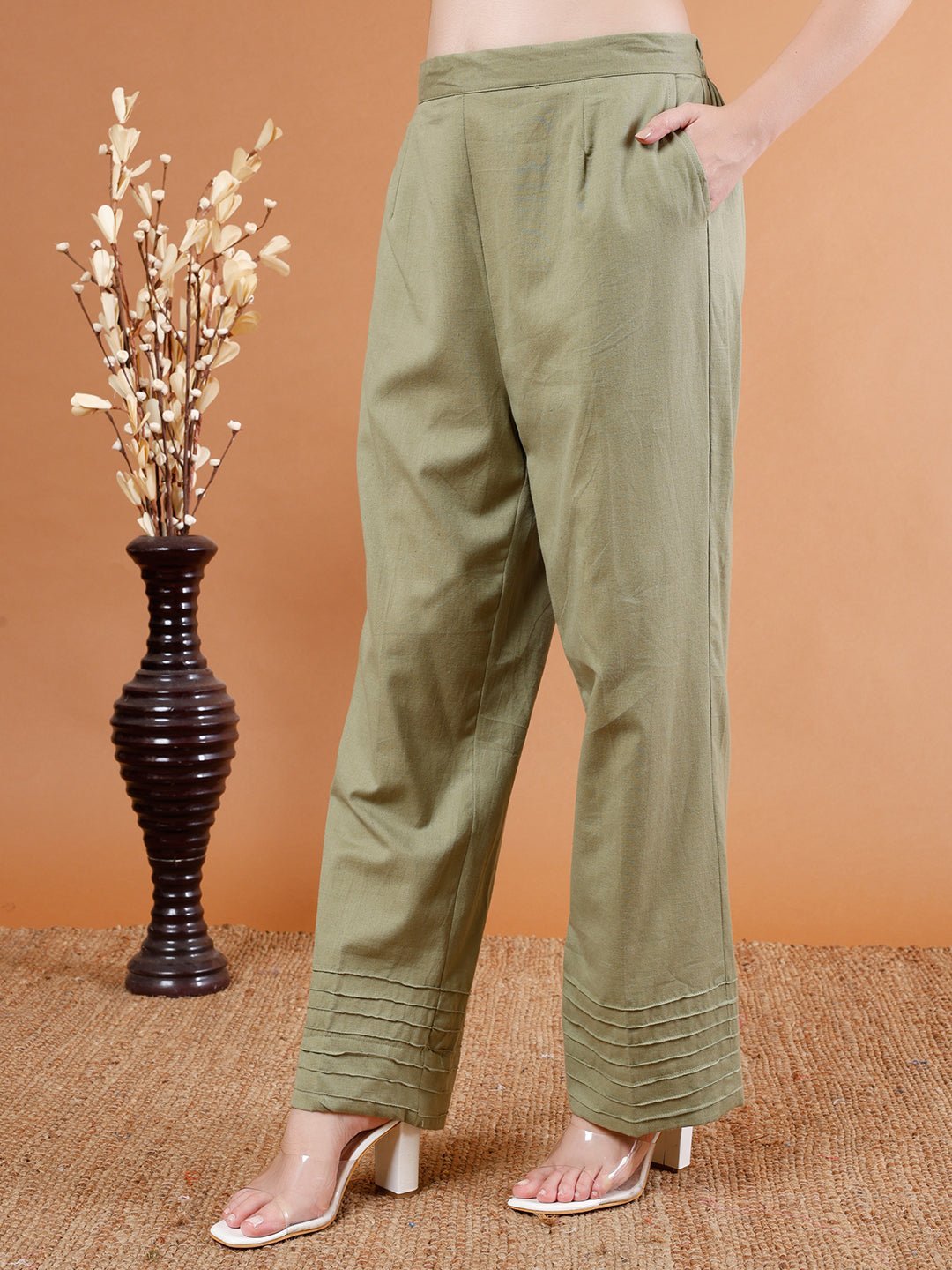 Elegant Organic Cotton Flow Kurta Set - Kaayada