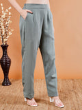 Elegant Slit Kurta Sleeves with Straight Pant Set - Kaayada