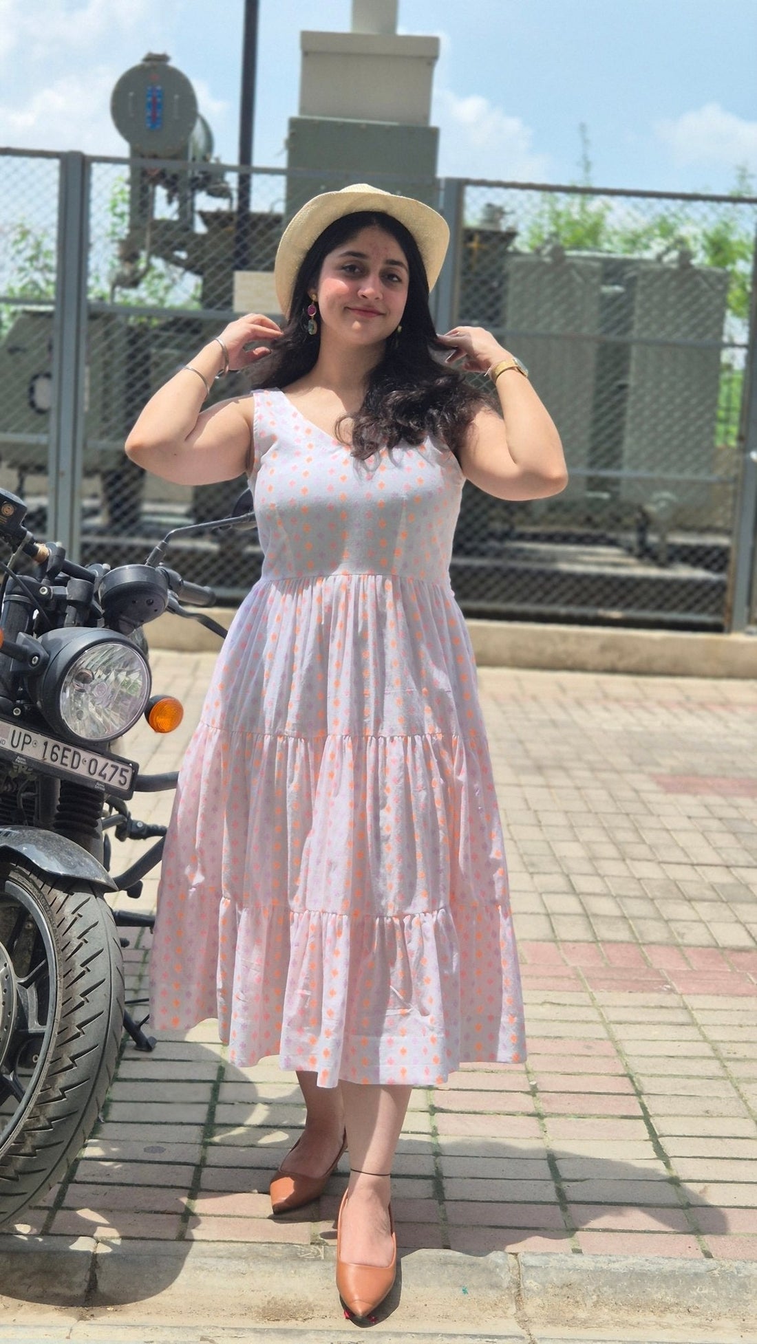 Flare Organic Dress with Adjustable Belt - Kaayada