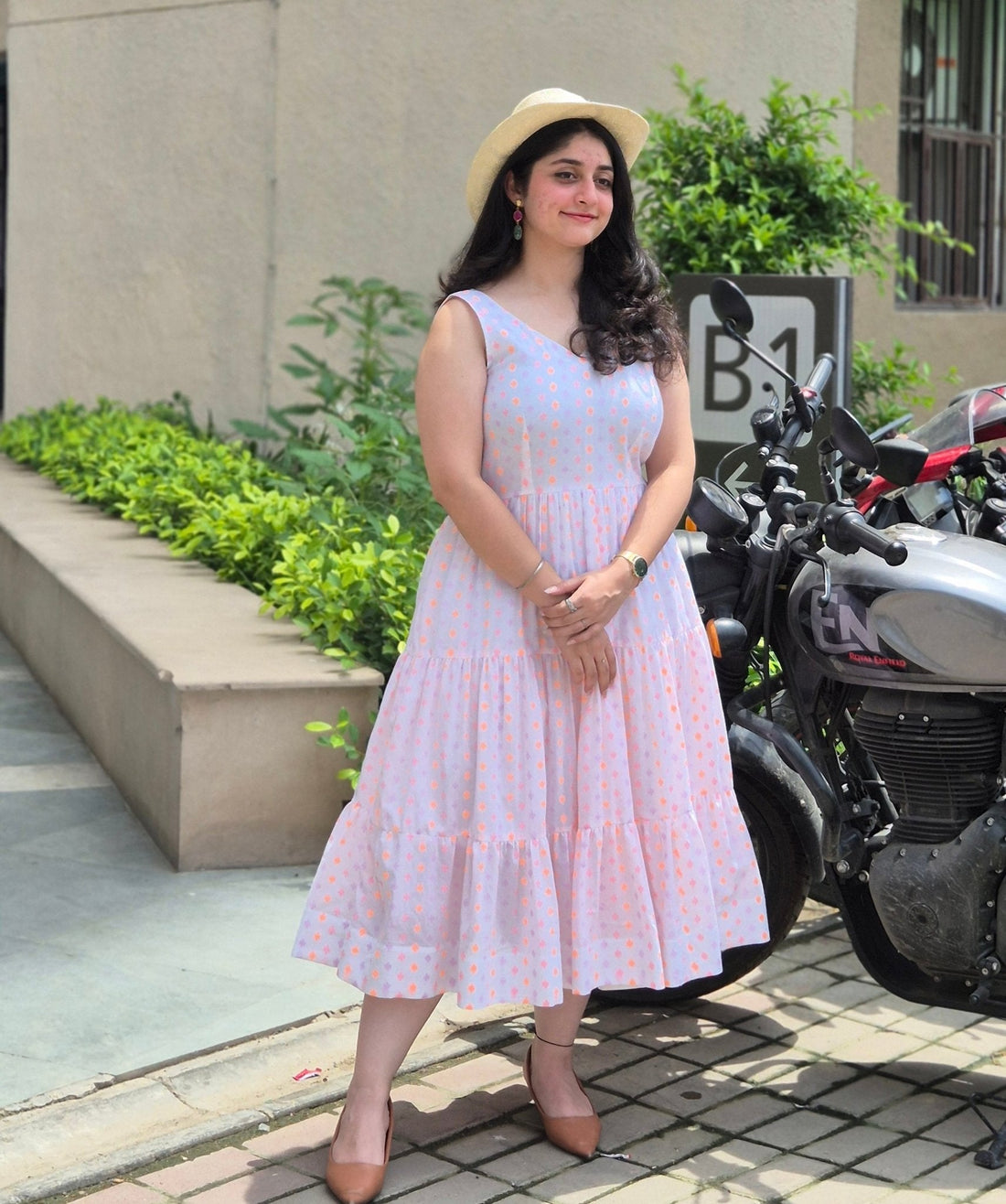 Flare Organic Dress with Adjustable Belt - Kaayada