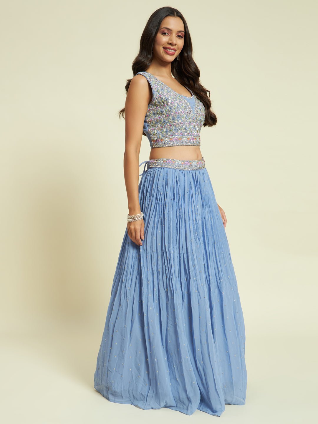 Georgette Lehenga Set - Kaayada