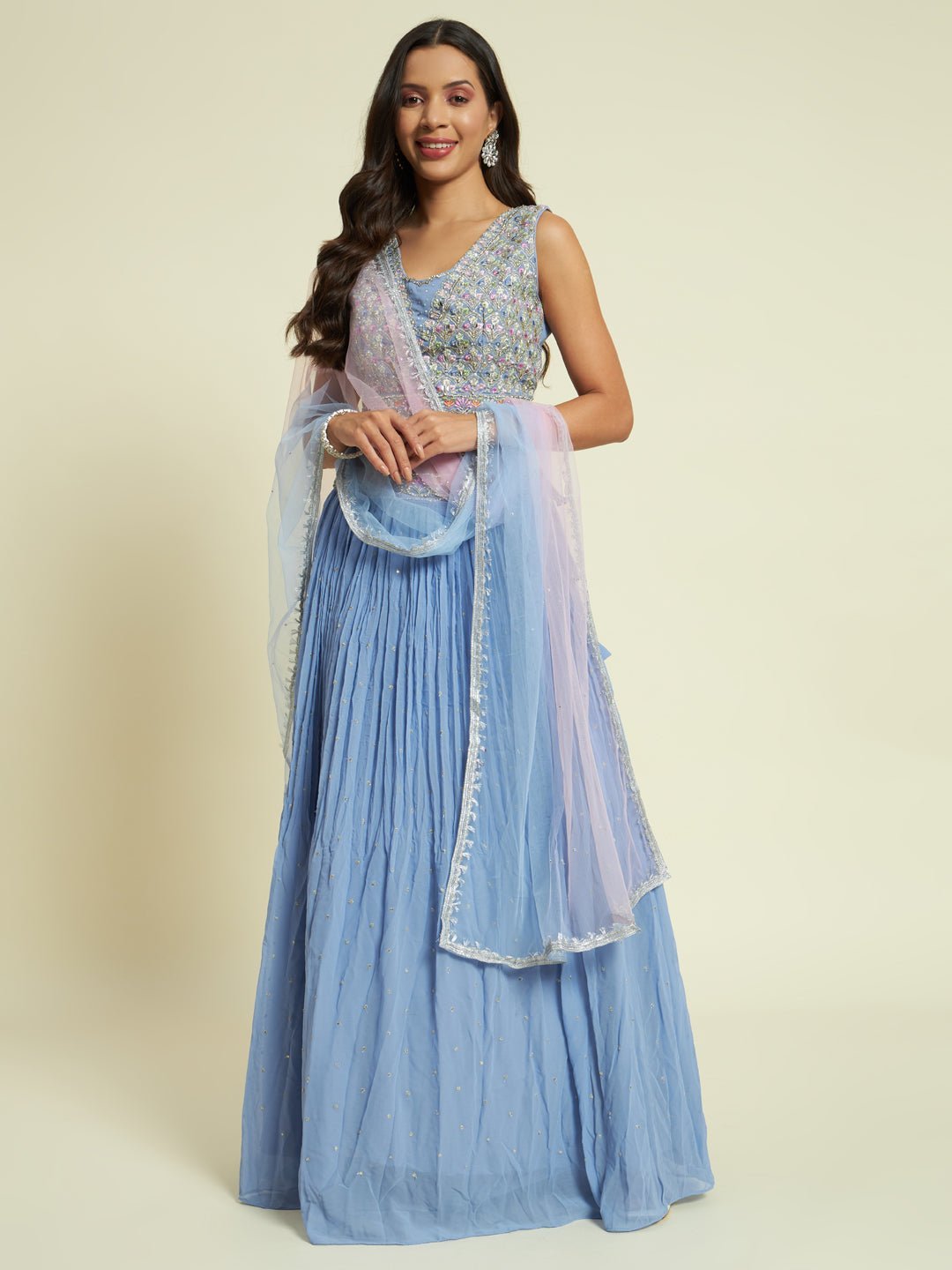 Georgette Lehenga Set - Kaayada
