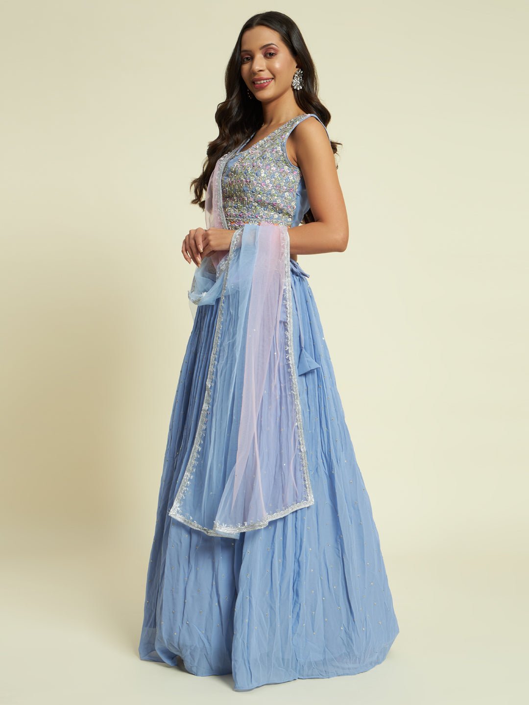 Georgette Lehenga Set - Kaayada