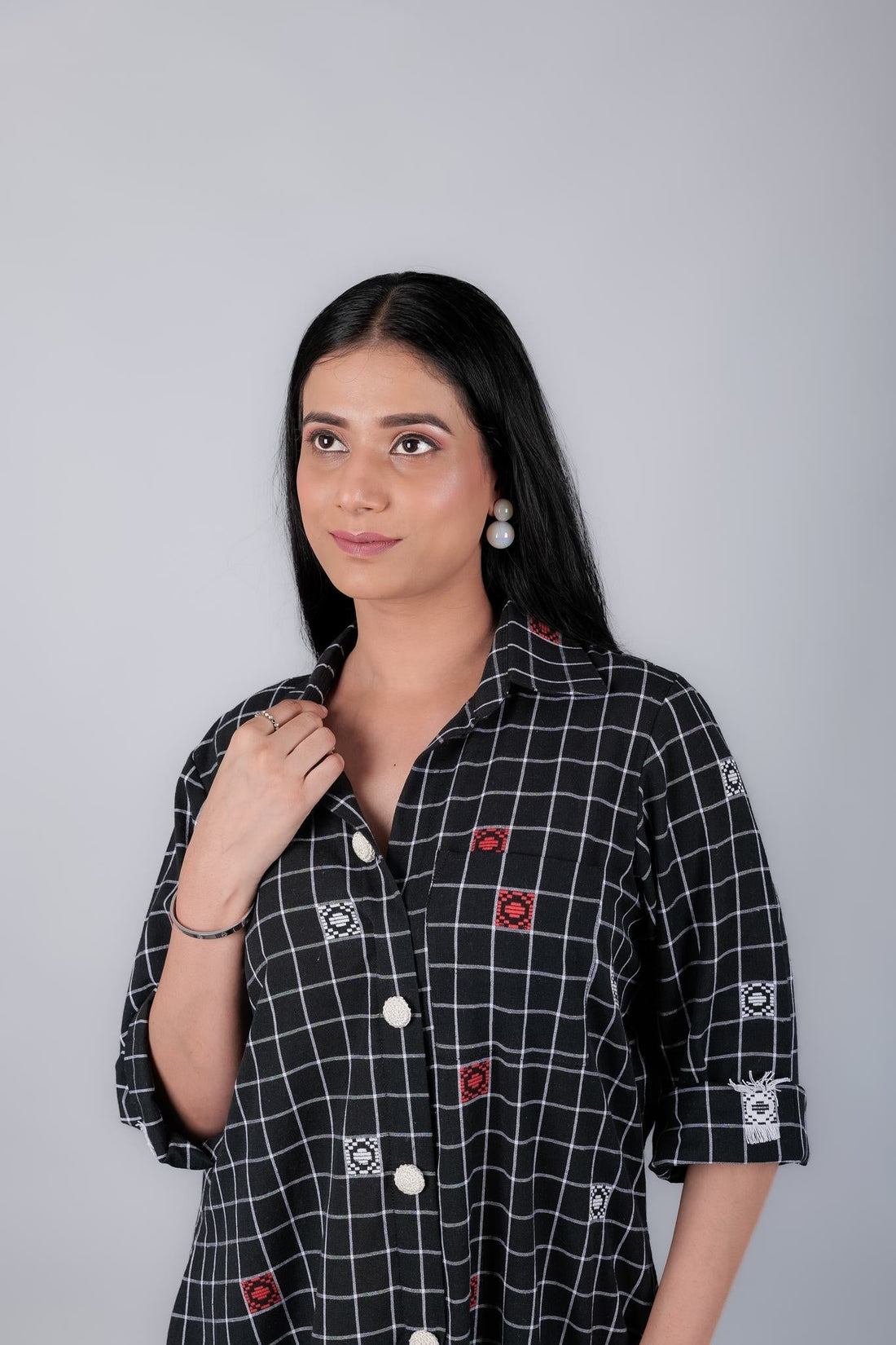 Khadi Cotton Long Dress - Kaayada