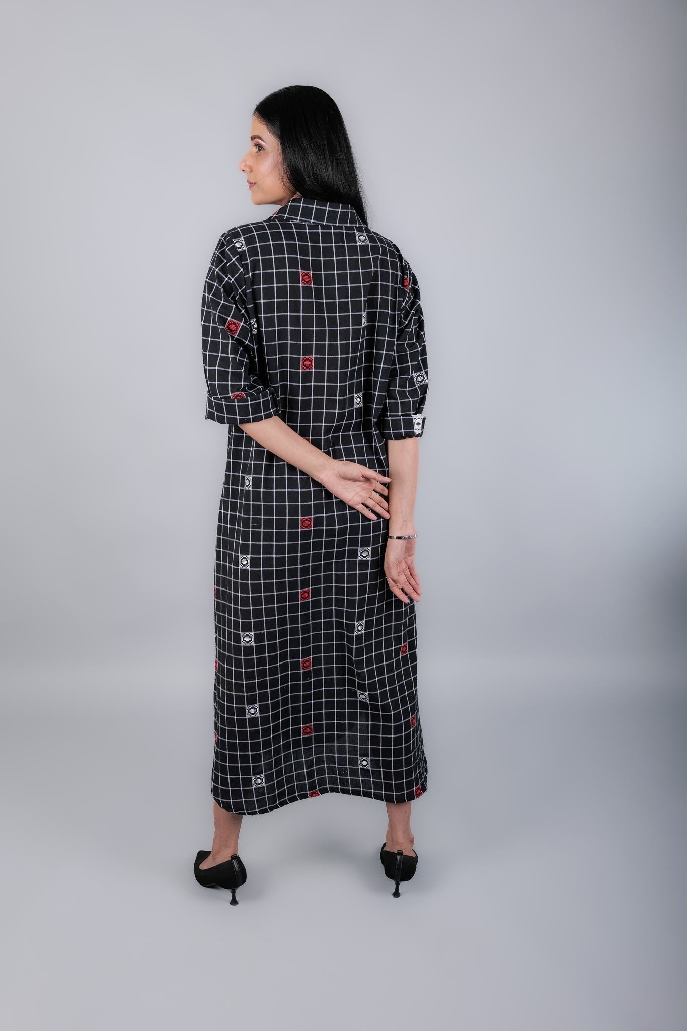 Khadi Cotton Long Dress - Kaayada