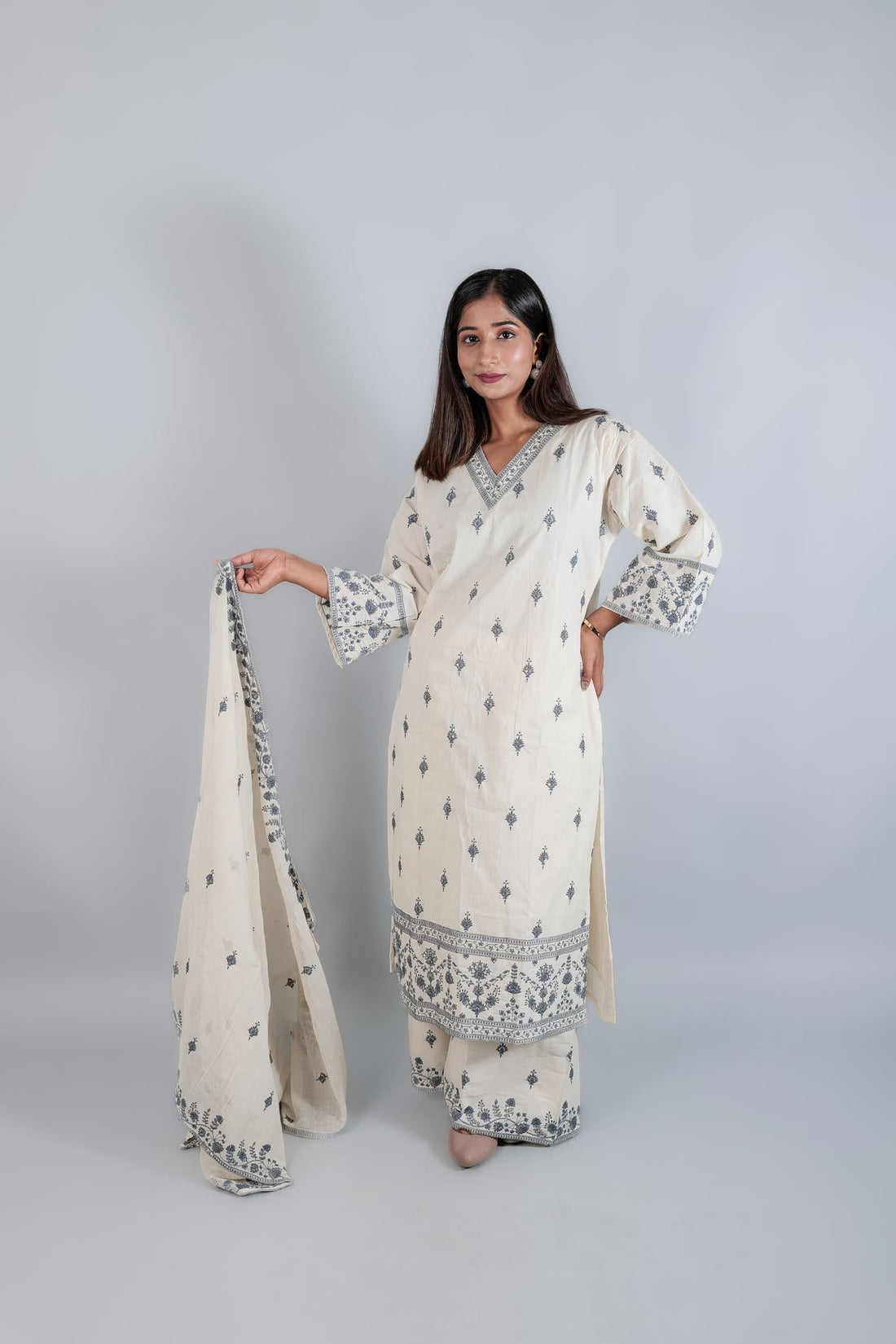 Khadi Cotton Suit Set - Kaayada