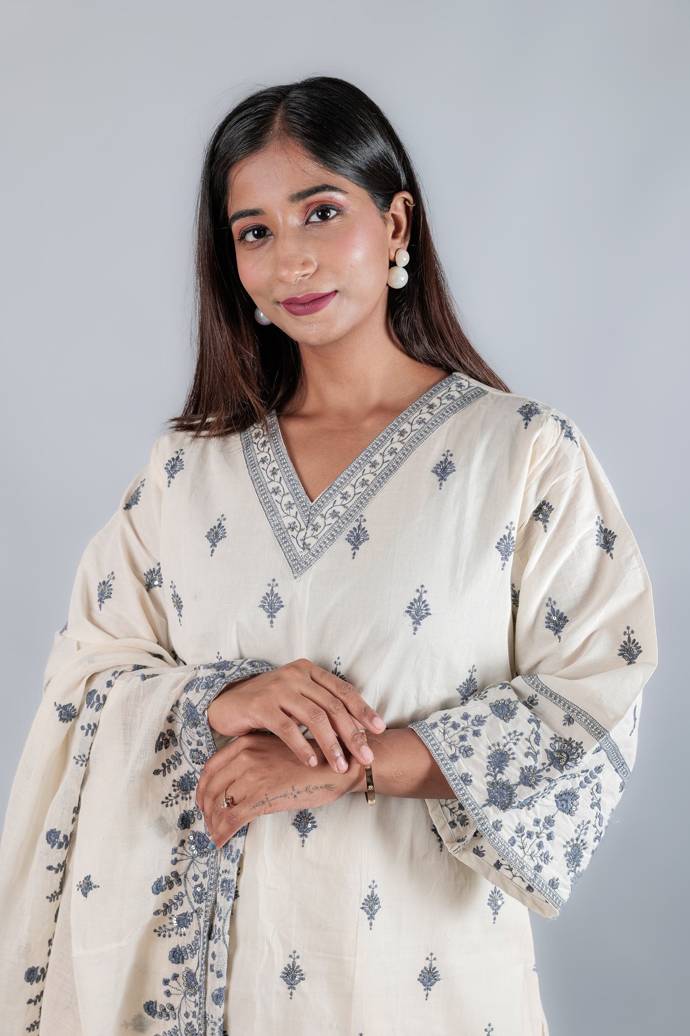 Khadi Cotton Suit Set - Kaayada