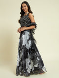 Lehenga Set with Curled Dupatta - Kaayada
