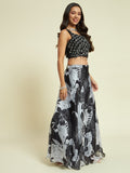 Lehenga Set with Curled Dupatta - Kaayada