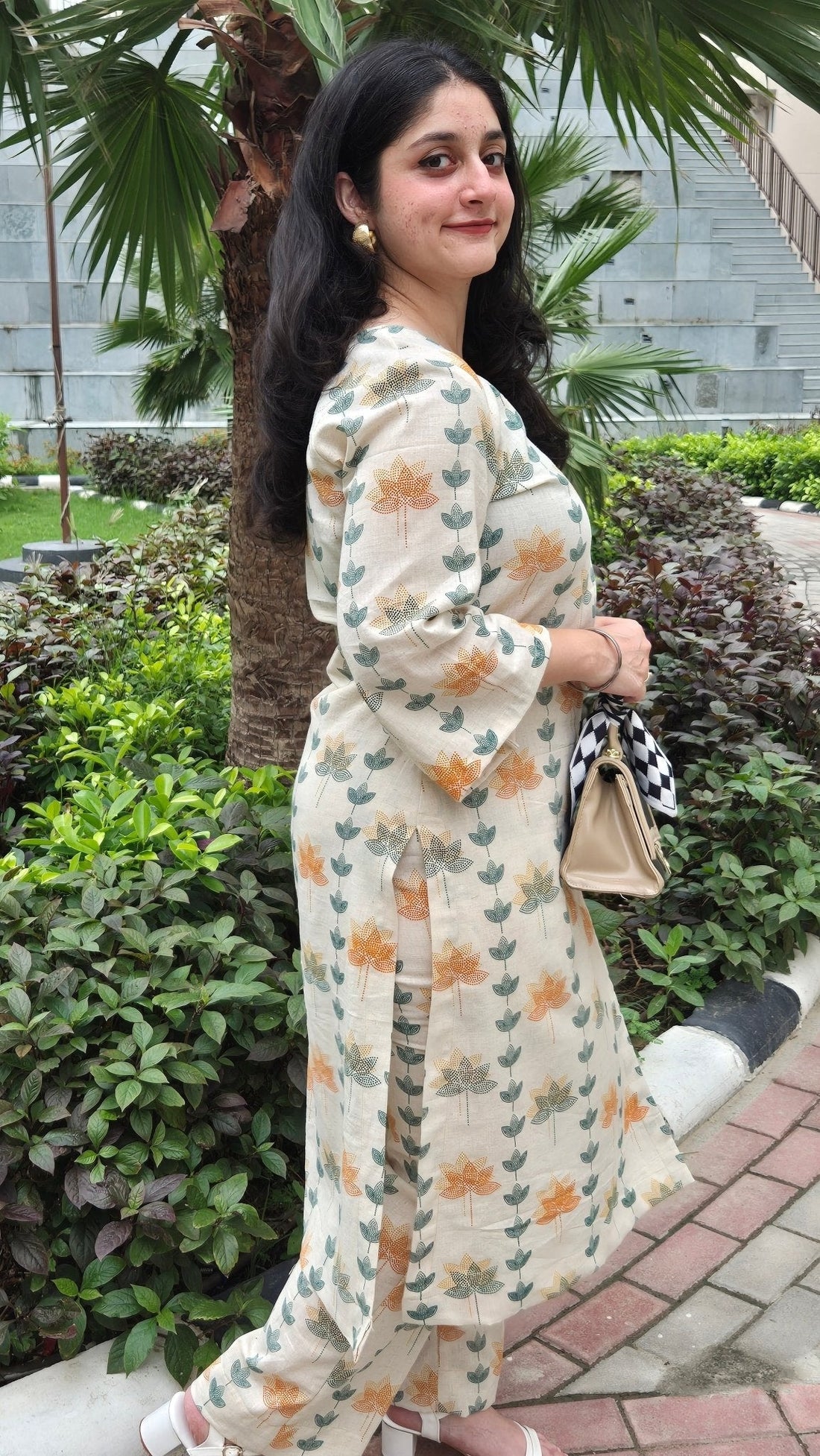 Organic Cotton Printed Kurta Set - Kaayada