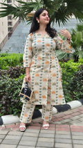 Organic Cotton Printed Kurta Set - Kaayada