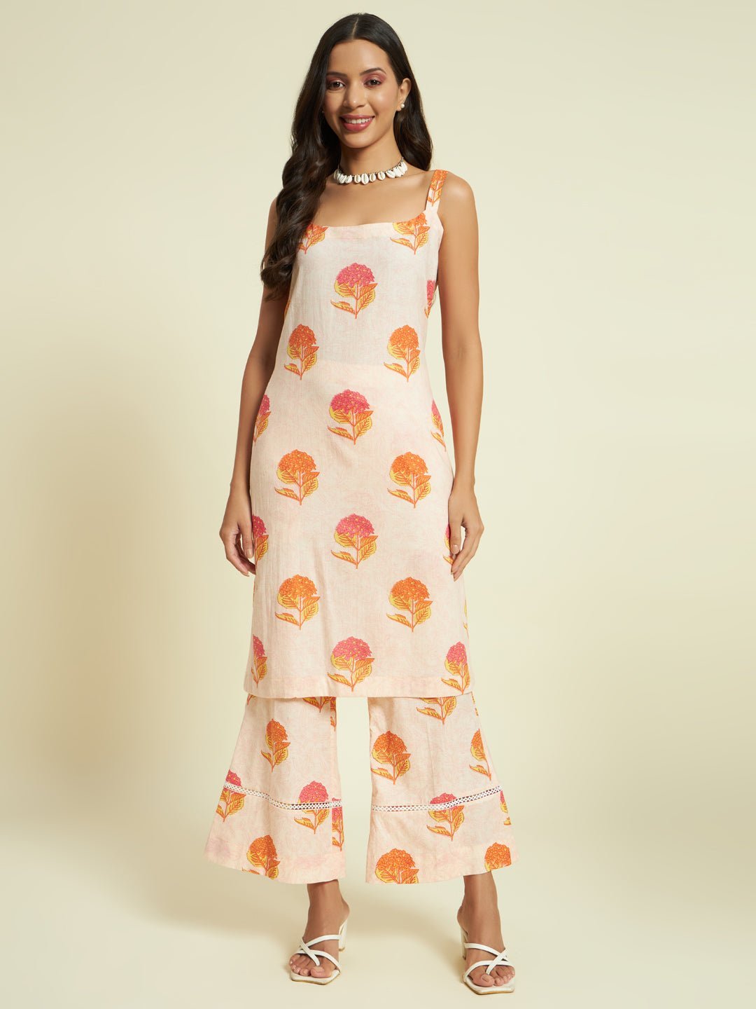 Printed Organic Cotton Kurta Set - Kaayada