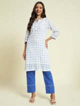 Printed Organic Cotton Kurta Set - Kaayada