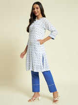 Printed Organic Cotton Kurta Set - Kaayada