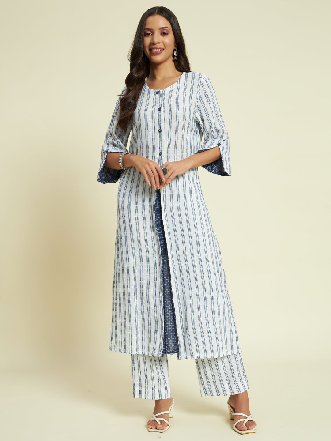 Printed Organic Cotton Kurta Set - Kaayada