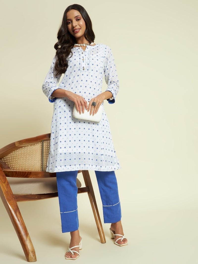 Printed Organic Cotton Kurta Set - Kaayada