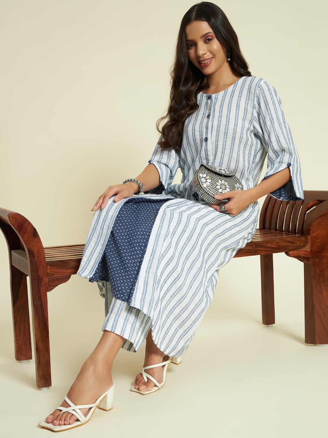 Printed Organic Cotton Kurta Set - Kaayada