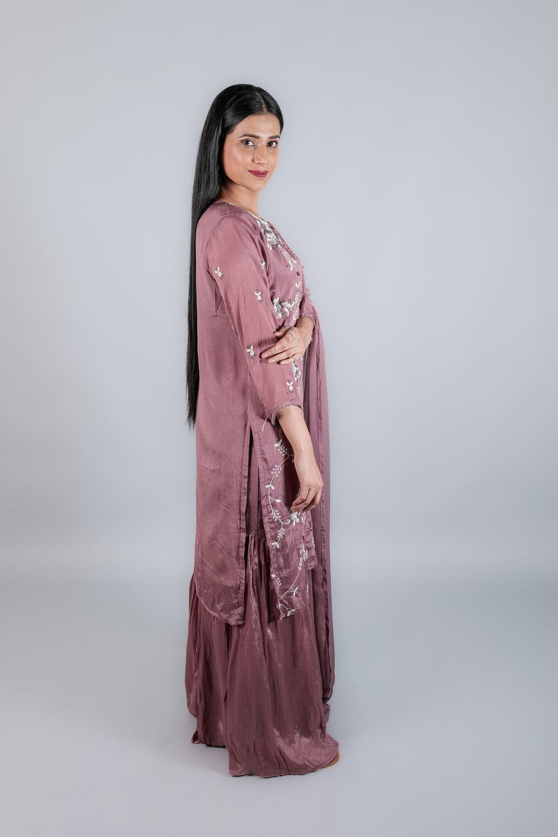 Sharara Suit with Embroidery Kurta - Kaayada