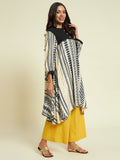 Striped Flowy Kurta Set - Kaayada