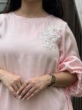 Stunning Pink A - Line Frock - Kaayada