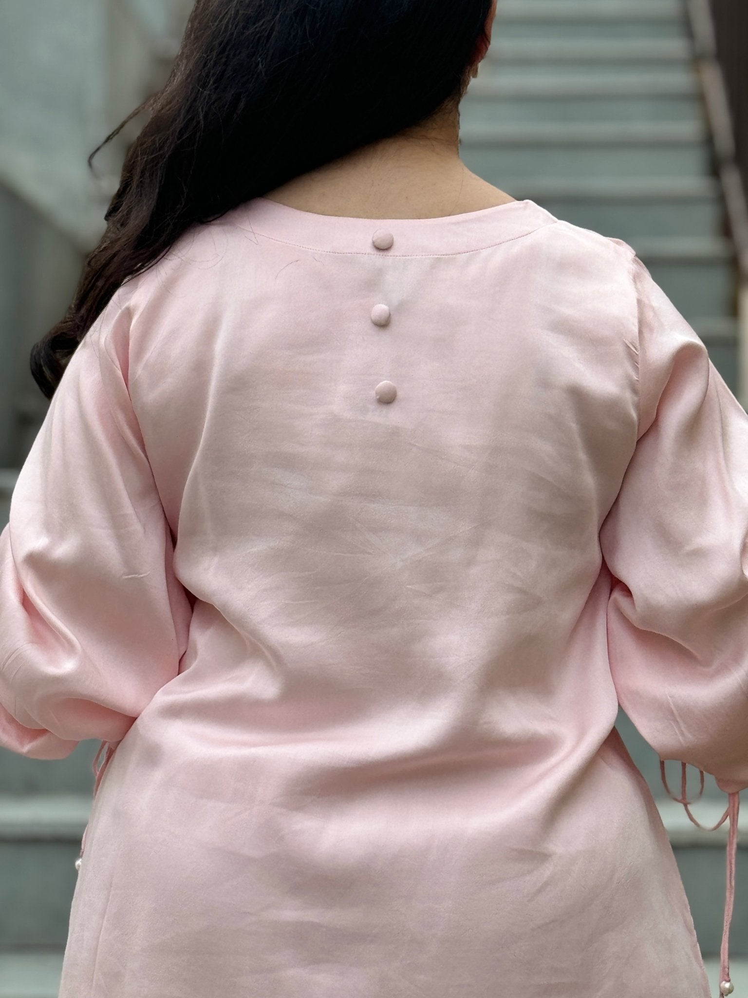 Stunning Pink A - Line Frock - Kaayada